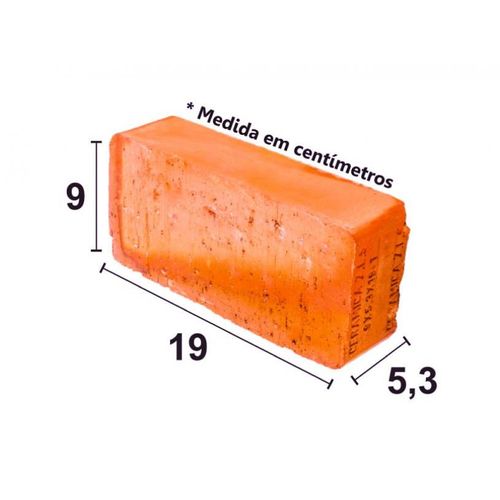 Tijolo Maciço 5,3X9X19 Cerâmica Agil