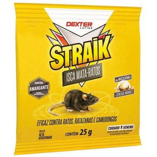 Raticida Granulado Mata Ratos Straik 25g