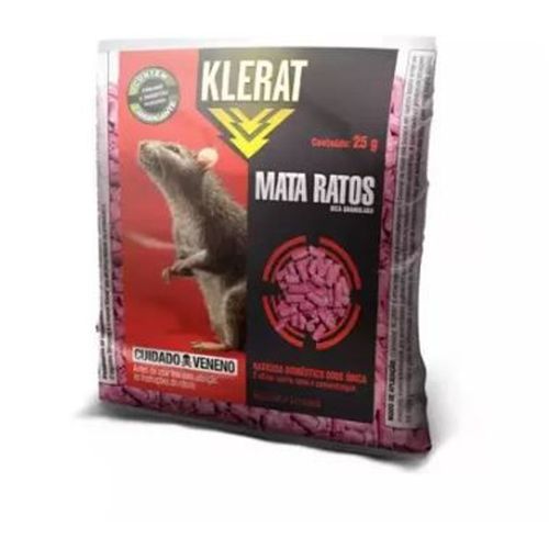 Raticida granulado mata ratos Klerat 25g