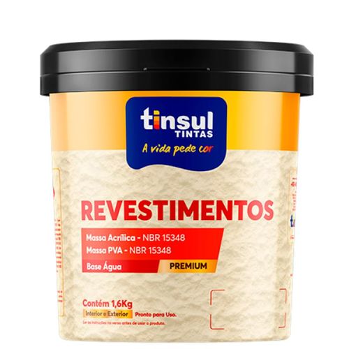 Massa Corrida PVA Interior Tinsul 6kg