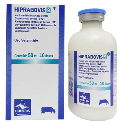 VACINA HIPRABOVIS-9 IBR-BDV C/10DS 50ML