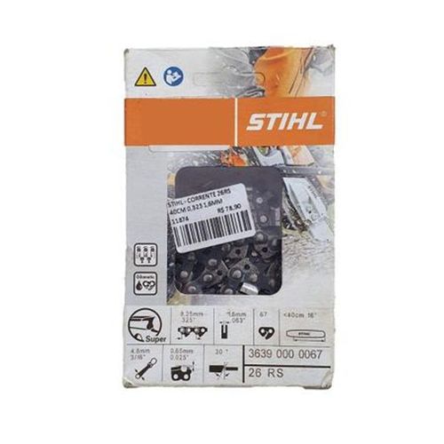 Corrente para Motosserra 40cm 1,6mm 0,325 polegadas 26RS Stihl