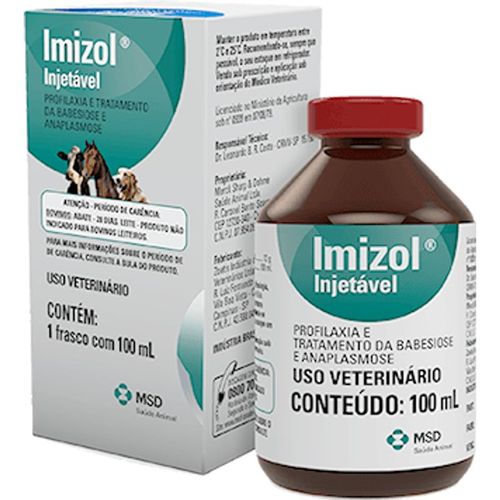 Medicamento antibiótico Imizol injetável 100ml