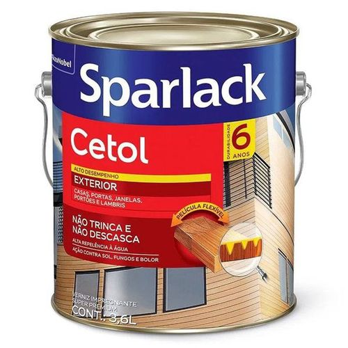 Verniz Sparlack 6 Anos Cetol Base Água Coral 3,6 litros