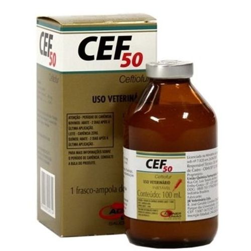 Medicamento Antibiótico CEF 50 Inj 100ml