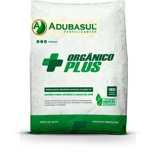 Fertilizante Orgânico Simples Classe A Plus 40kg