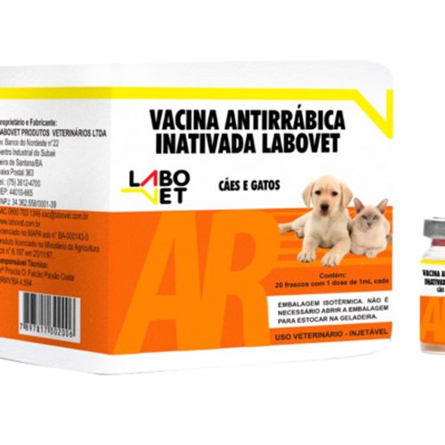 Vacina Antirábica Inj C/1 Ds Labovet