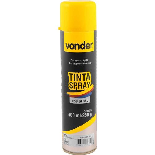 Tinta Spray Amarelo Brilhante Vonder 400ml