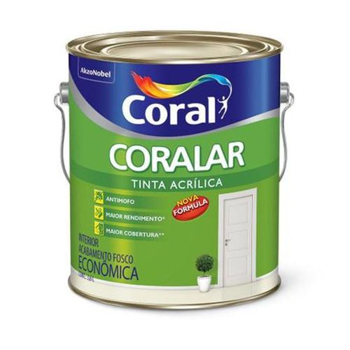 Tinta Acrílica Coralar Fo Marfim Coral 3,6lt