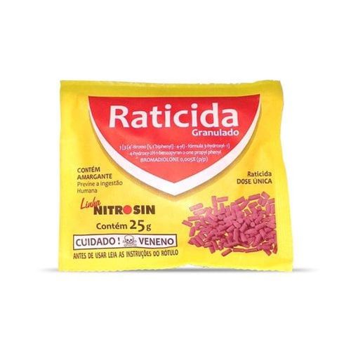 Raticida Granulado Nitrosin 25g