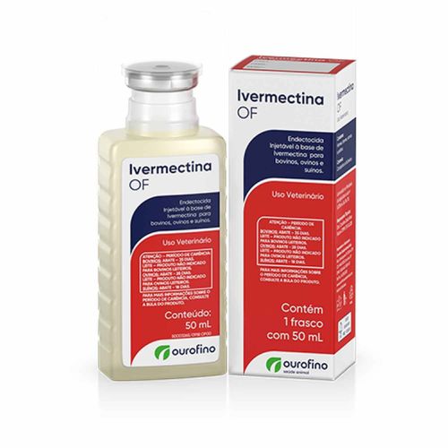 Medicamento Endecto Ivermectina of 1% Ouro Fino Inj 50ml