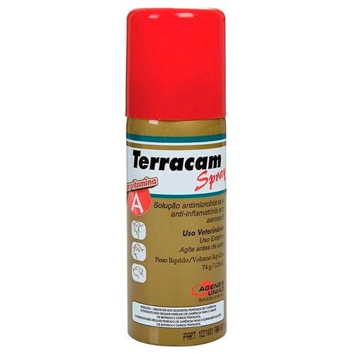 Medicamento Antib+Infl Terracam Spray Topc 125ml