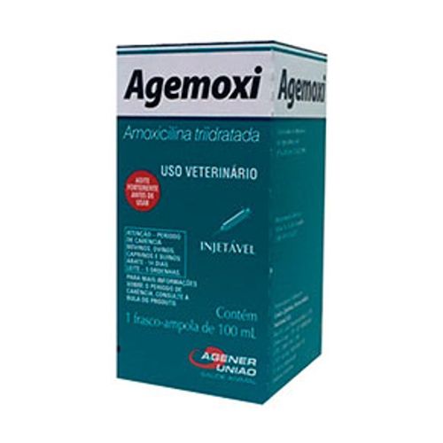 Medicamento Antibiótico Agemoxi L.A Inj 100ml