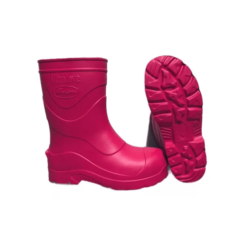 Bota Infantil N23/24 Rosa Ultra Leve EVA Baspan