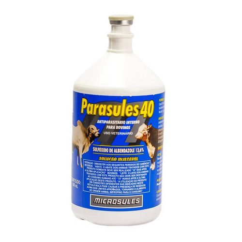 Medicamento Endo Parasules 40% Inj - 500ml